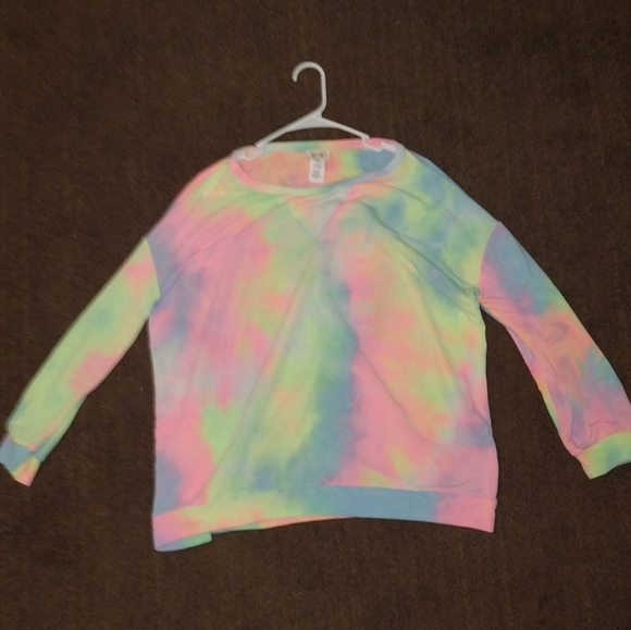 Bibi tie dye oversized long sleeve shirt in size small - Picture 3 of 4